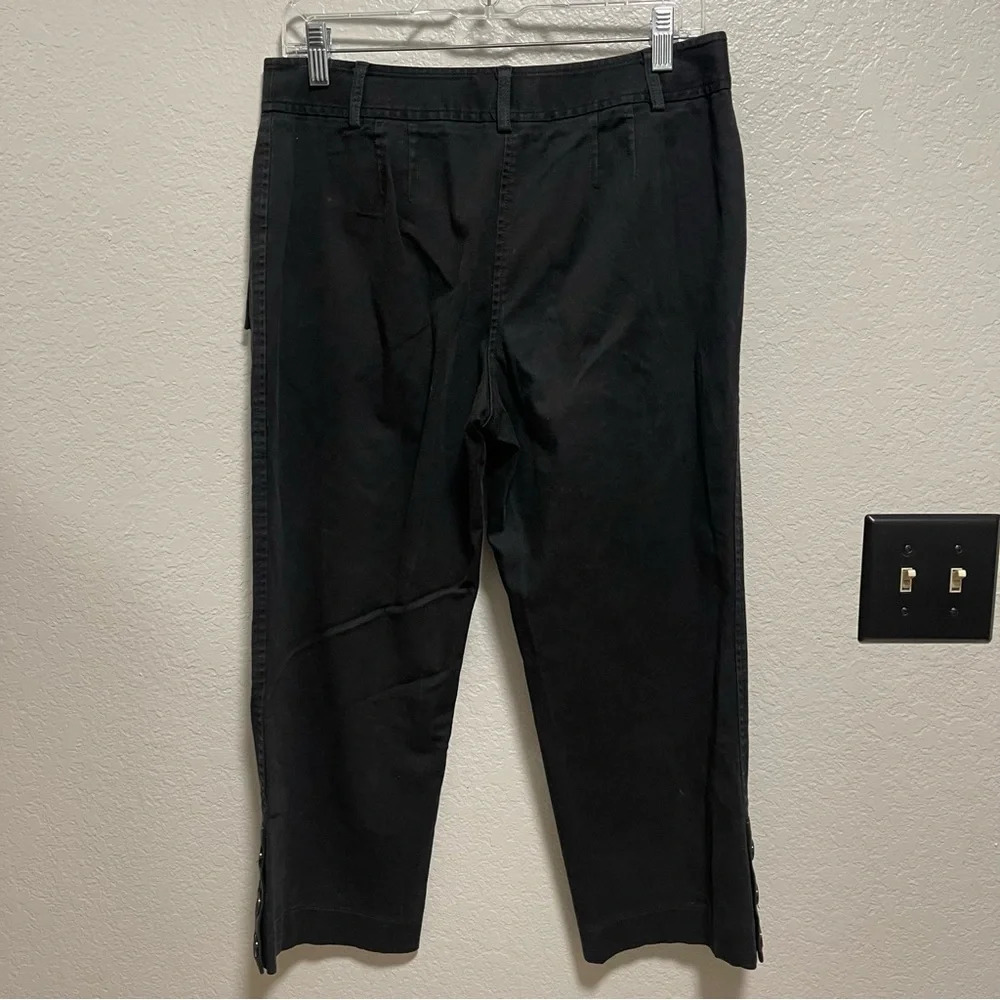 Ann Taylor Loft Petites Stretch Black Cropped Pants Size 8p - Picture 6 of 6